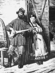 Картина Соколова П.П. (1821-1899) "У ворот"